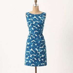 Anthropologie: Tabitha Blue watercolor dress.